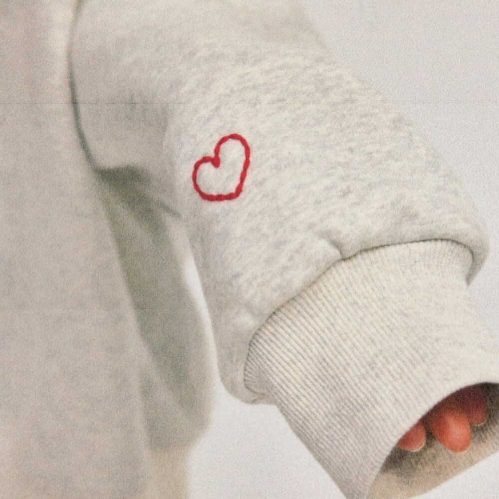 PARKE Embossed Mockneck Sweatshirt L/XL